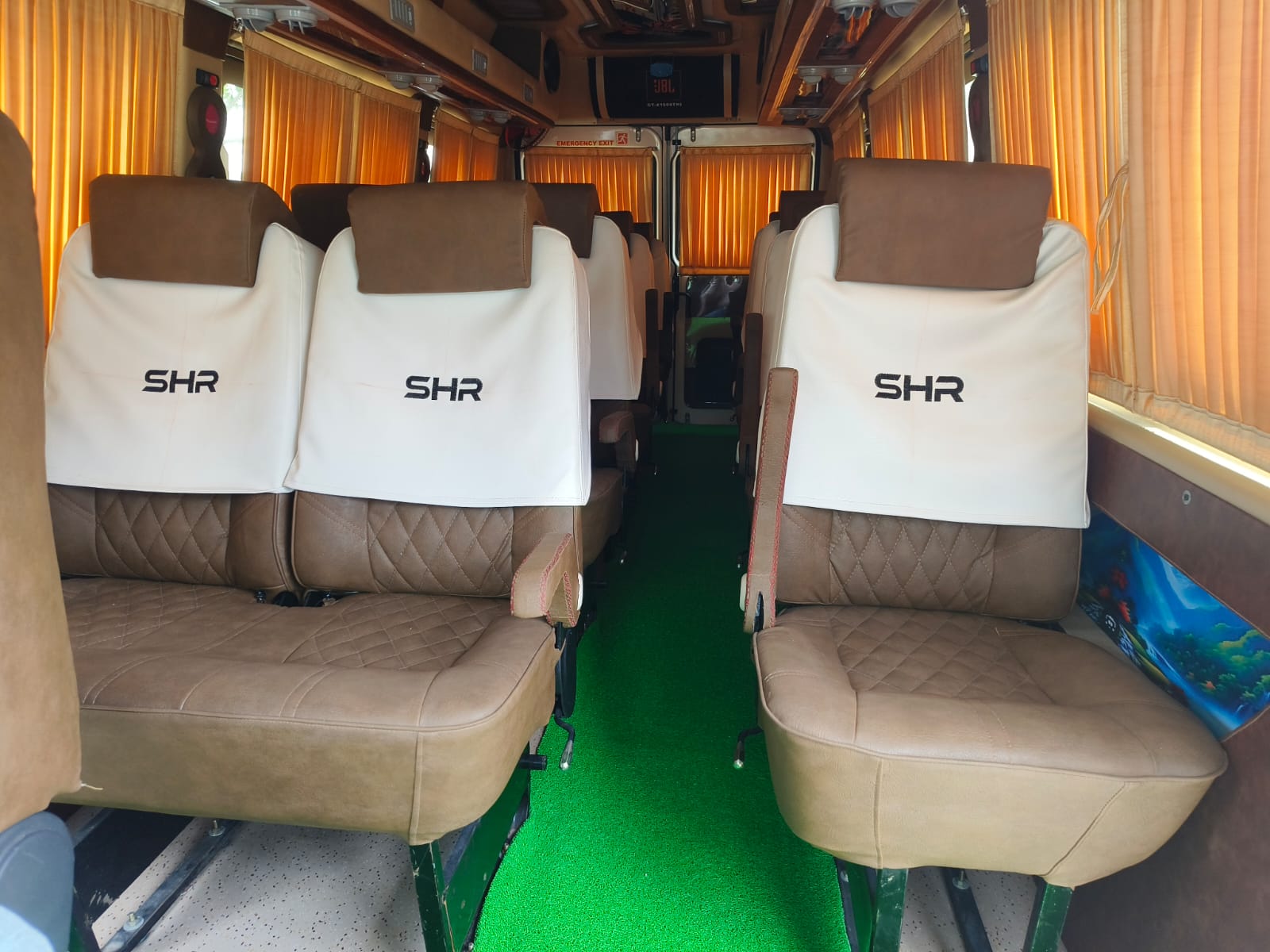 Premium bus seating for group travel