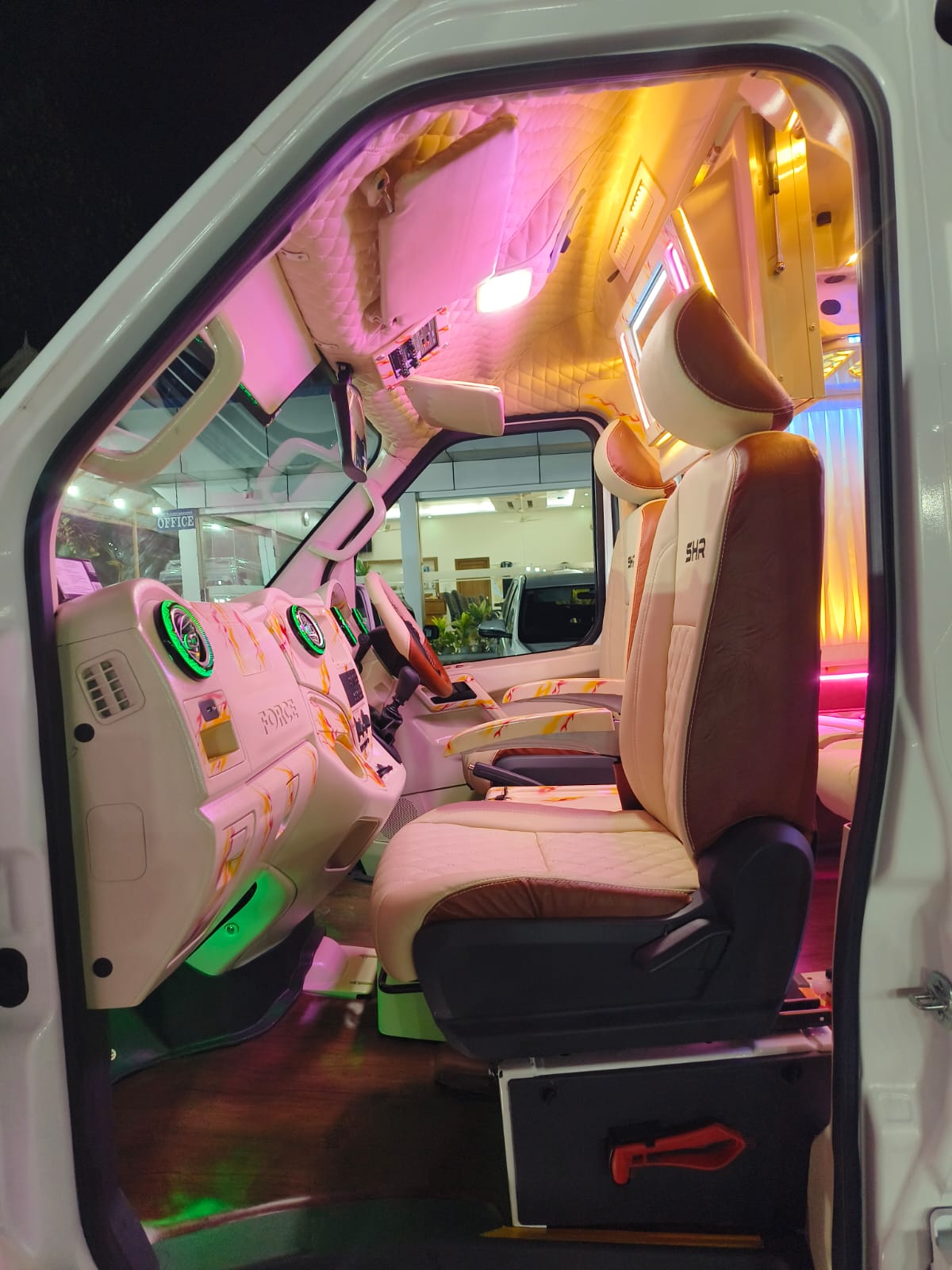 Driver cabin ready for a planned trip